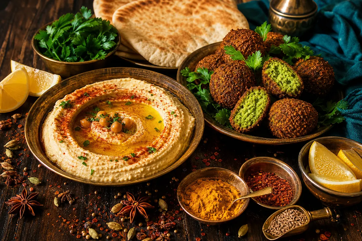 Libanesisk mezze: hjemmelavet hummus og sprøde falafler